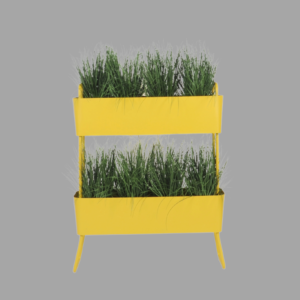 Jardiniere verticale double GREENS moutarde