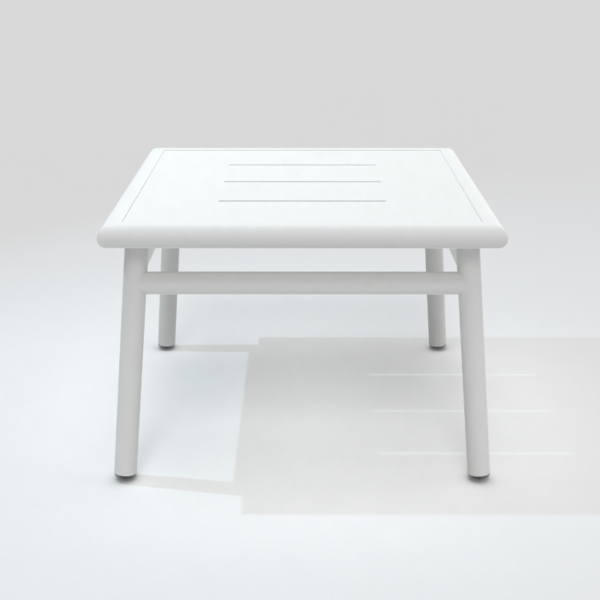 Table basse carrée NC blanche