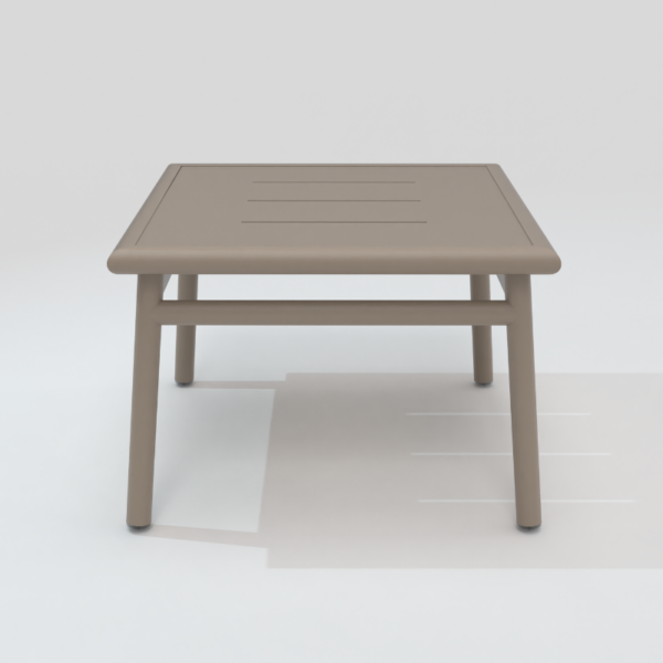 Table basse carrée NC taupe