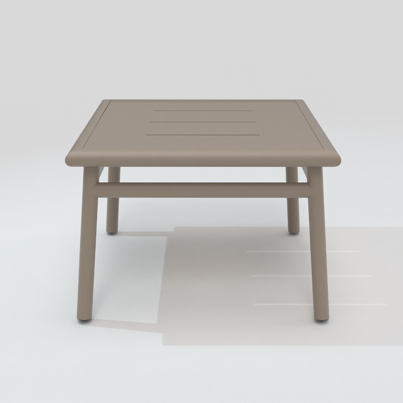 Table basse carrée NC taupe – Image 2