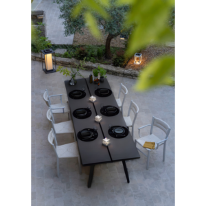 Table de repas STIPA charbon 100 X 200 cm