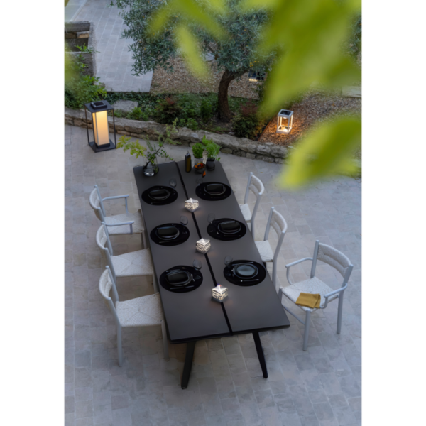 Table de repas STIPA charbon 100 X 200 cm