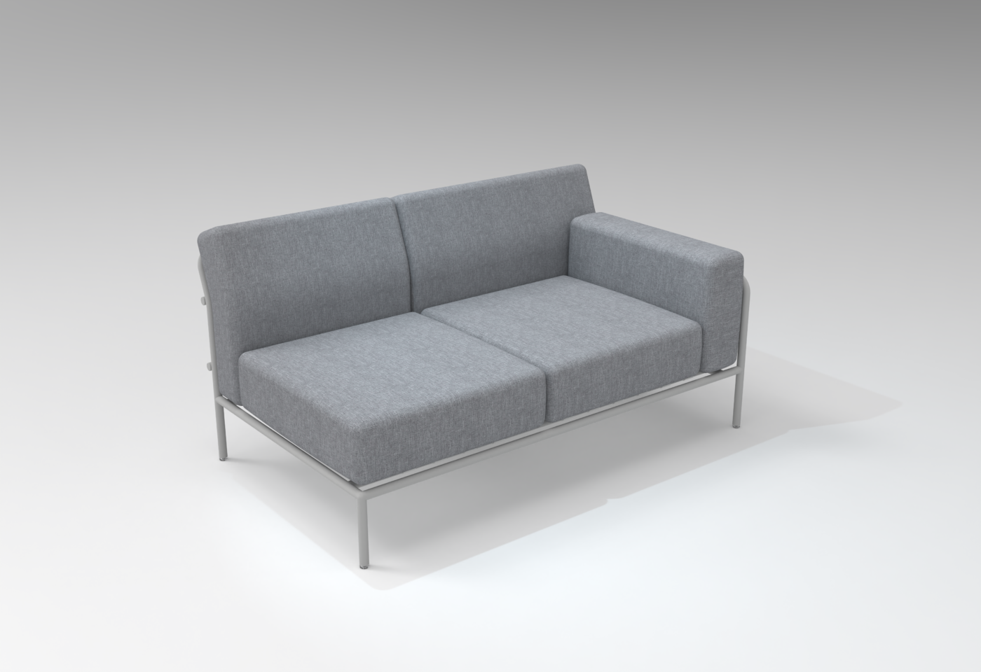 Canapé modulable collection A600 perle blanche / lin gris – Image 6