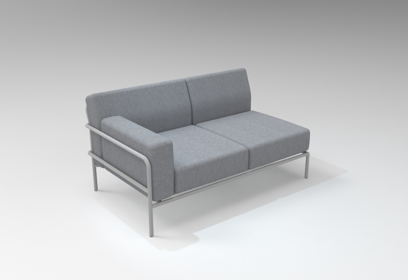 Canapé modulable collection A600 perle blanche / lin gris – Image 7