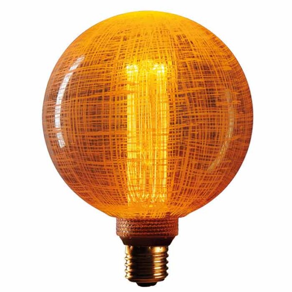 Ampoule LED sphérique effet tissé