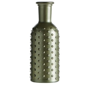 Bouteille décorative en verre à picots