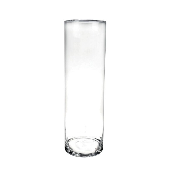 Vase en verre transparent