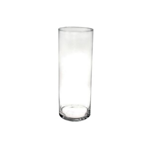 Vase en verre transparent