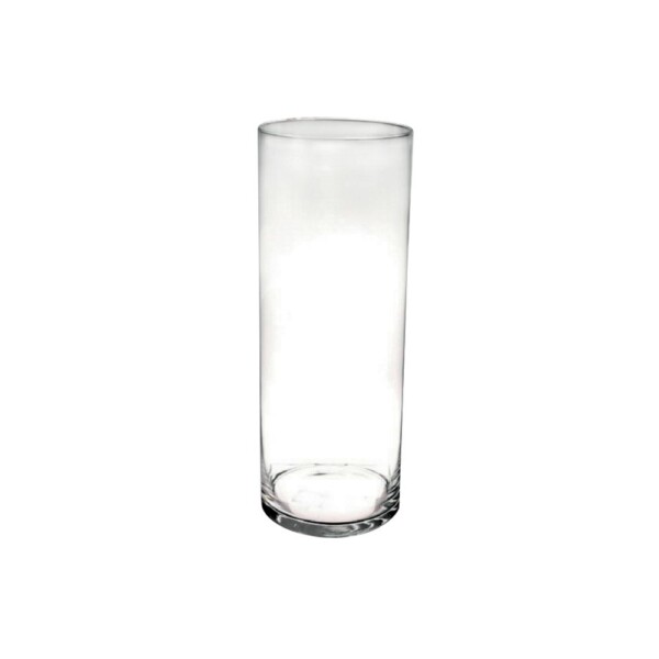 Vase en verre transparent