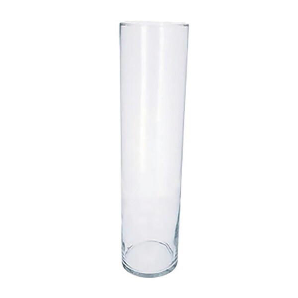 Vase en verre transparent