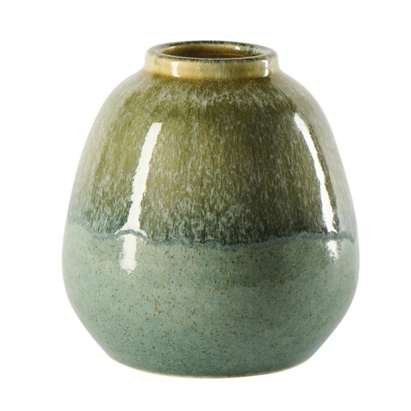 Vase bleu en terre cuite