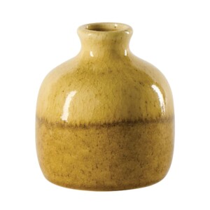 Vase en terre cuite moutarde