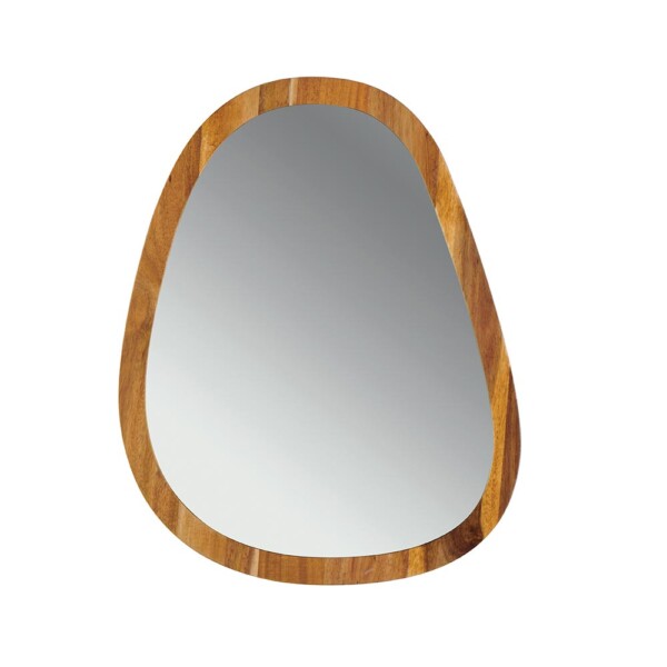 Miroir murale bord acacia