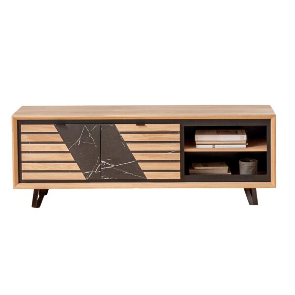 Meuble tv STORIA 2 portes 2 niches