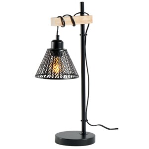 Lampe à poser en métal noir