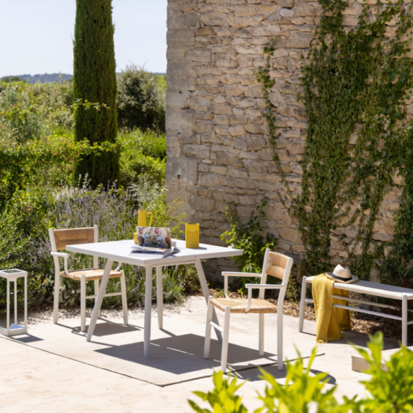 Chaise STIPA blanc/nat