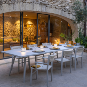 Table de repas STIPA blanche 100 X 200 cm