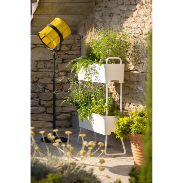 Lampe solaire Paris charbon/moutarde