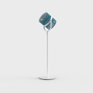 Lampe solaire Paris blanc/cyan