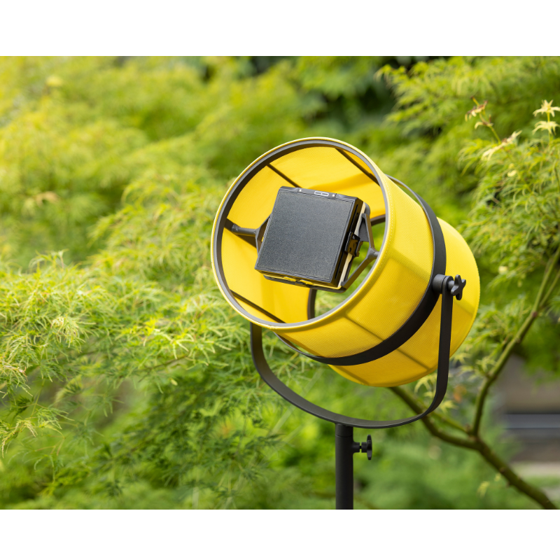 Lampe solaire Paris charbon/moutarde – Image 3