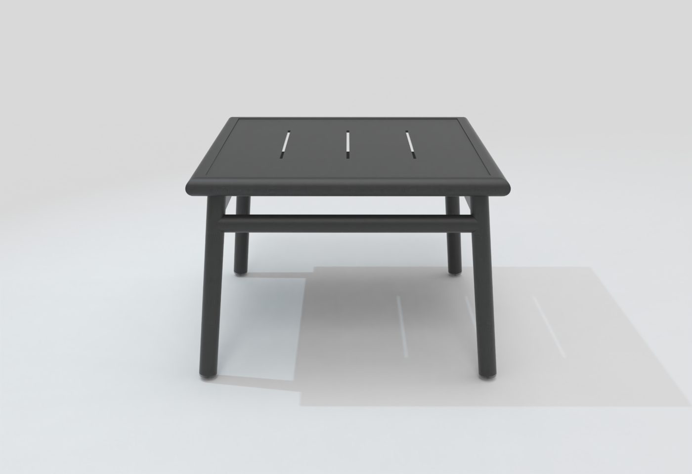 Table basse carrée NC charbon