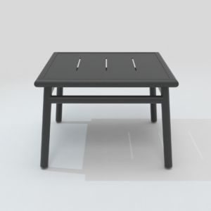 Table basse carrée NC charbon