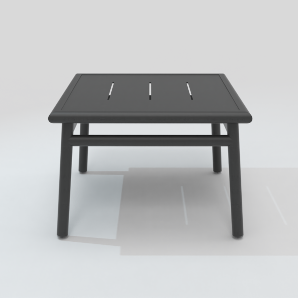 Table basse carrée NC charbon