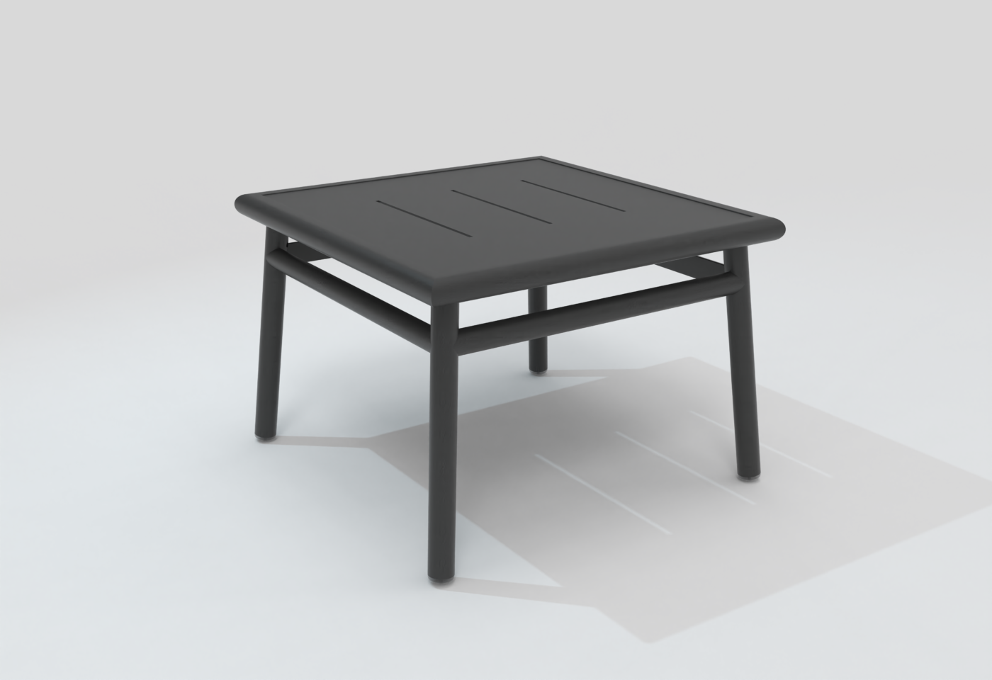 Table basse carrée NC charbon – Image 2
