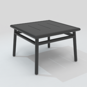 Table basse carrée NC charbon