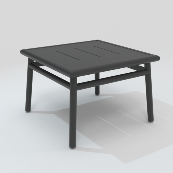 Table basse carrée NC charbon