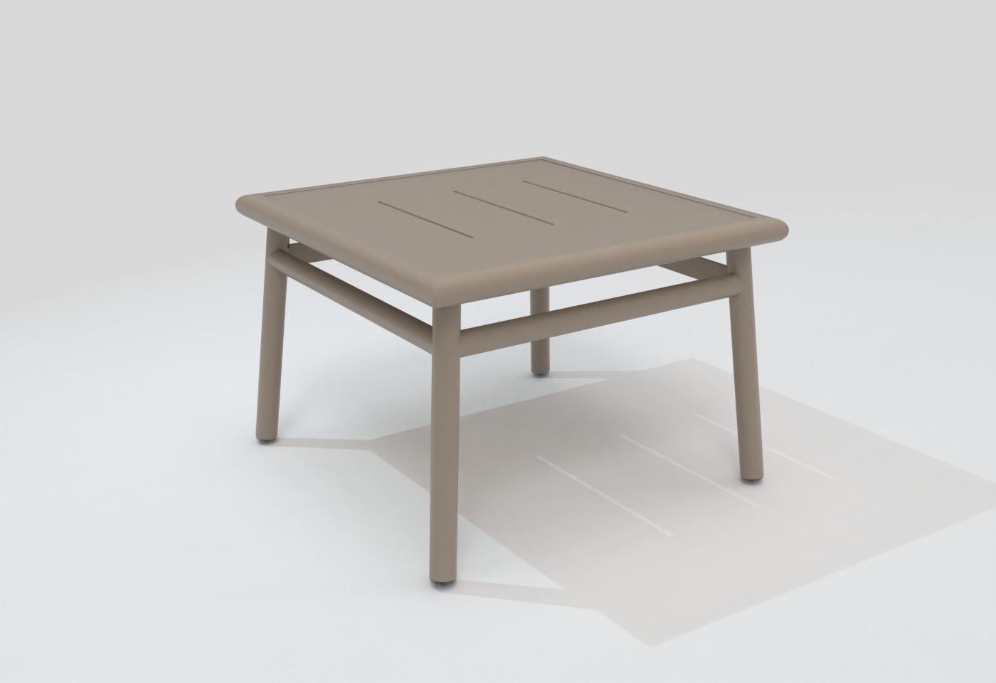 Table basse carrée NC taupe – Image 3
