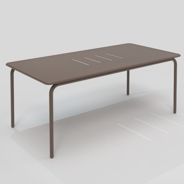 Table de repas rectangulaire 180 X 90 cm  Vega café