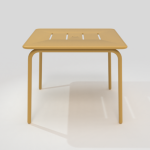 Table de repas carrée 90 X 90 cm moutarde