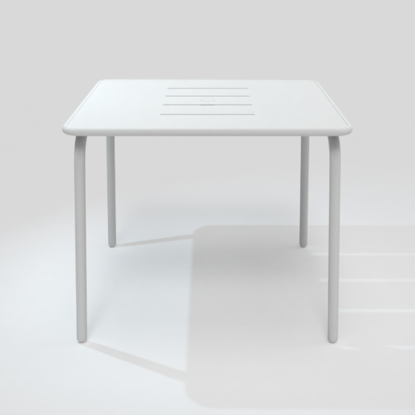 Table de repas carrée 90 X 90 cm white pearl
