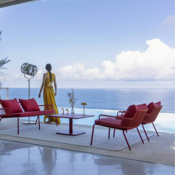 Fauteuil Nuova tomate